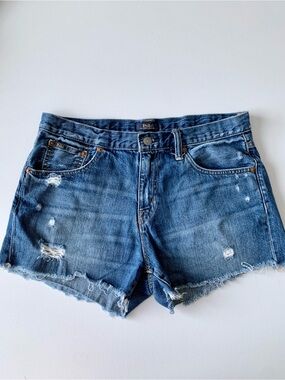 Polo by Ralph Lauren Women’s Blue Distressed Denim Jean Shorts women’s size 30